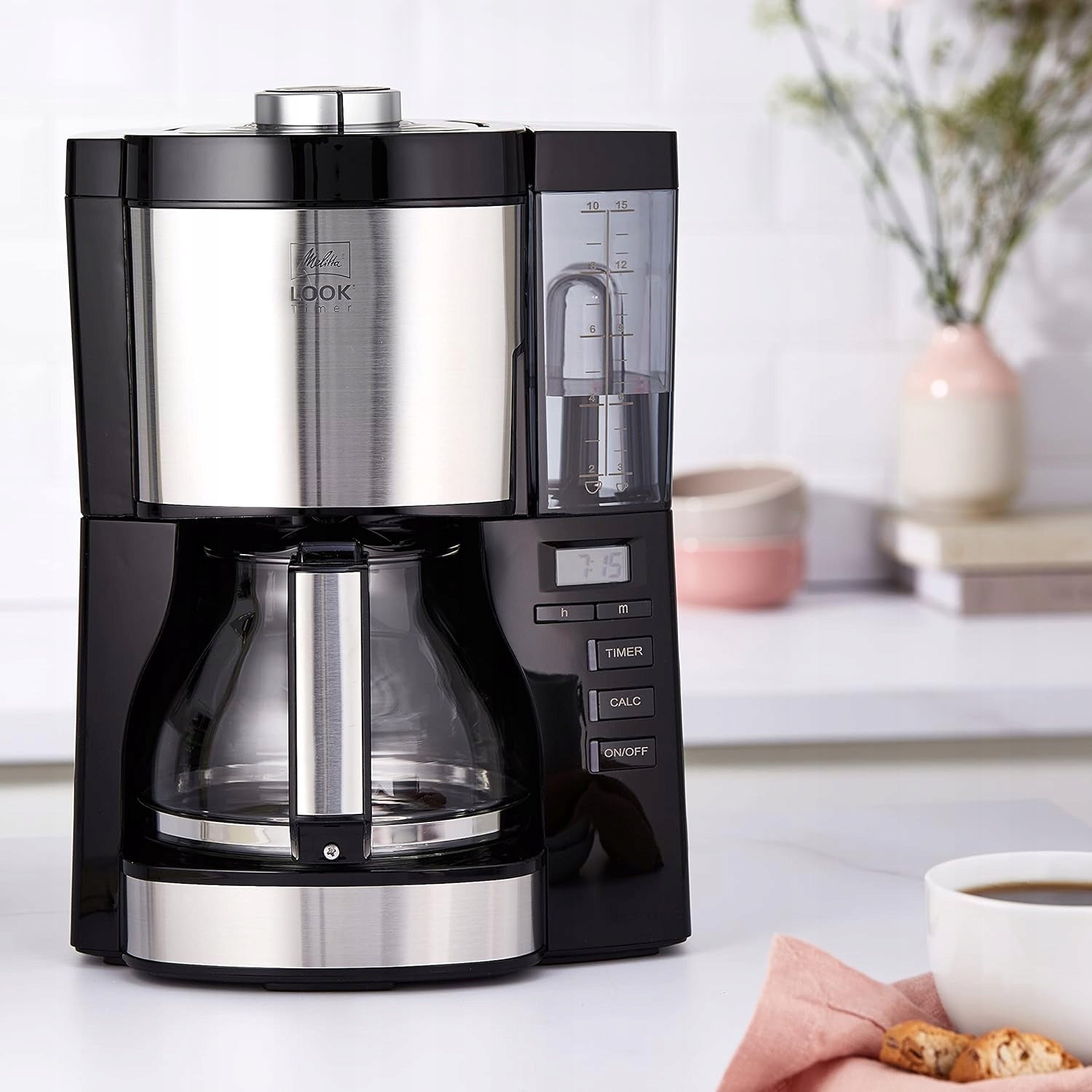 Express Melitta Look V Timer programmable steel black 10-15 cups Brand Melitta