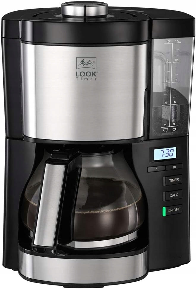 Express Melitta Look V Timer programmable steel black 10-15 cups