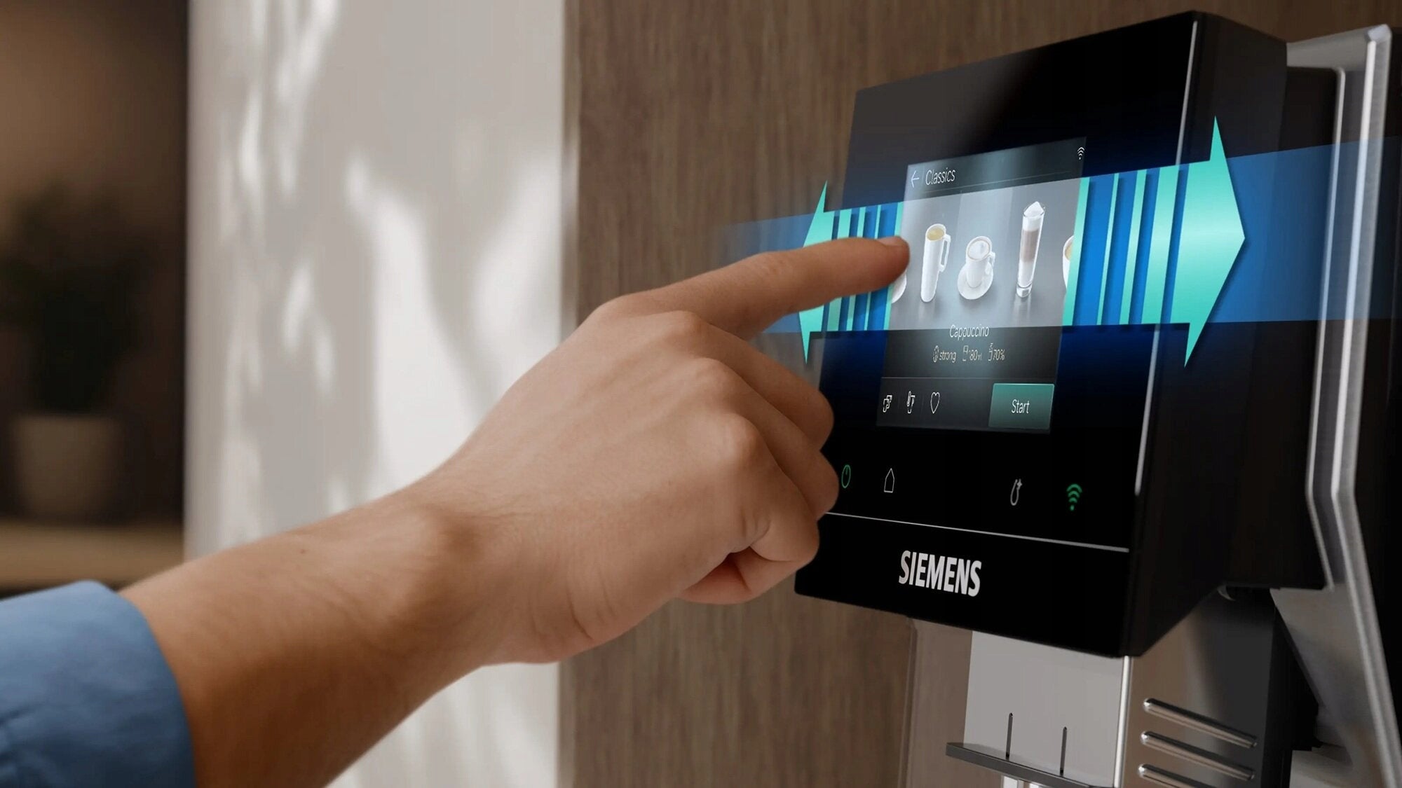 Express SIEMENS EQ.700 TQ723E03 Dominant color black