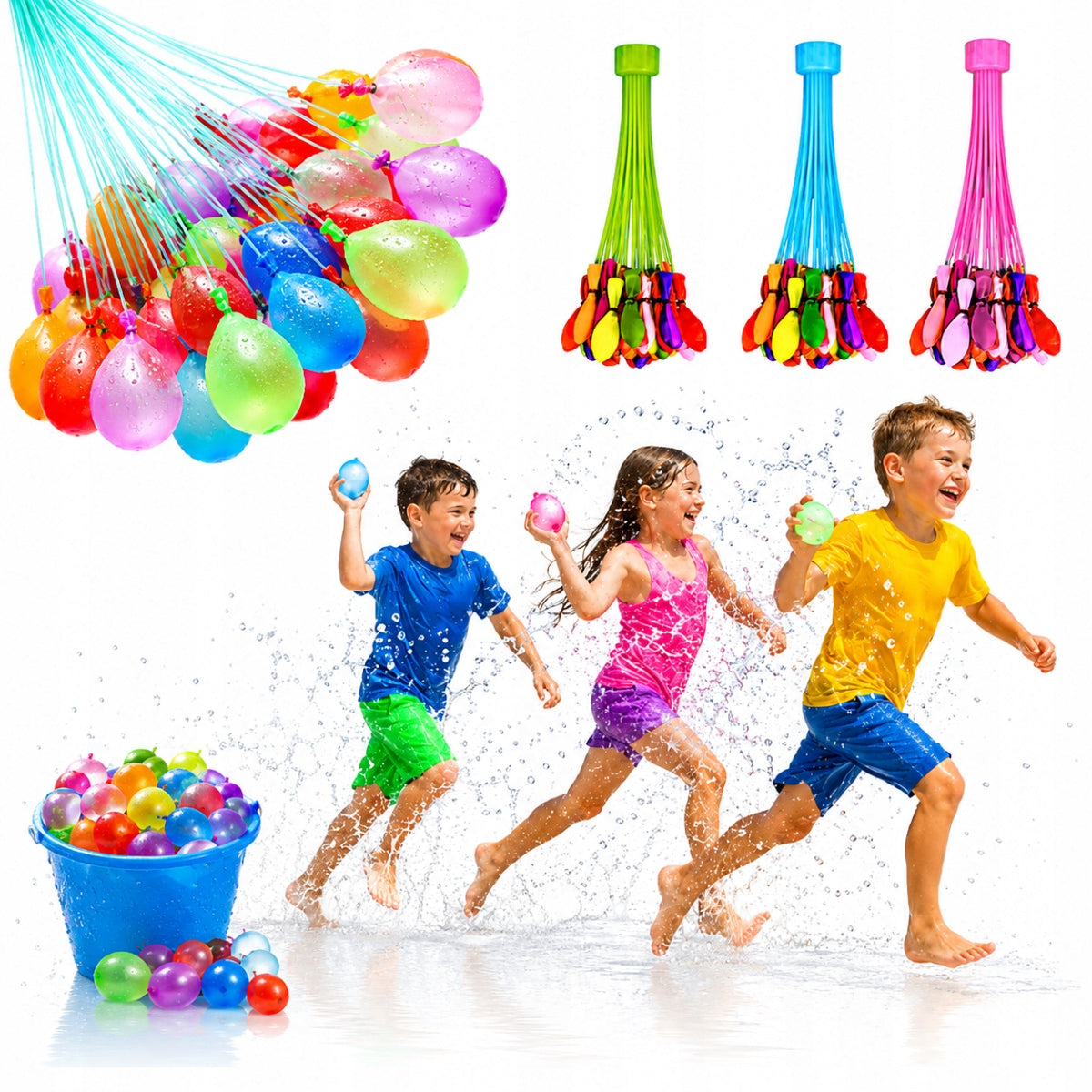 Express WATER BALLOONS Water Bombs AUTOMATIC THREAD 111 pcs.