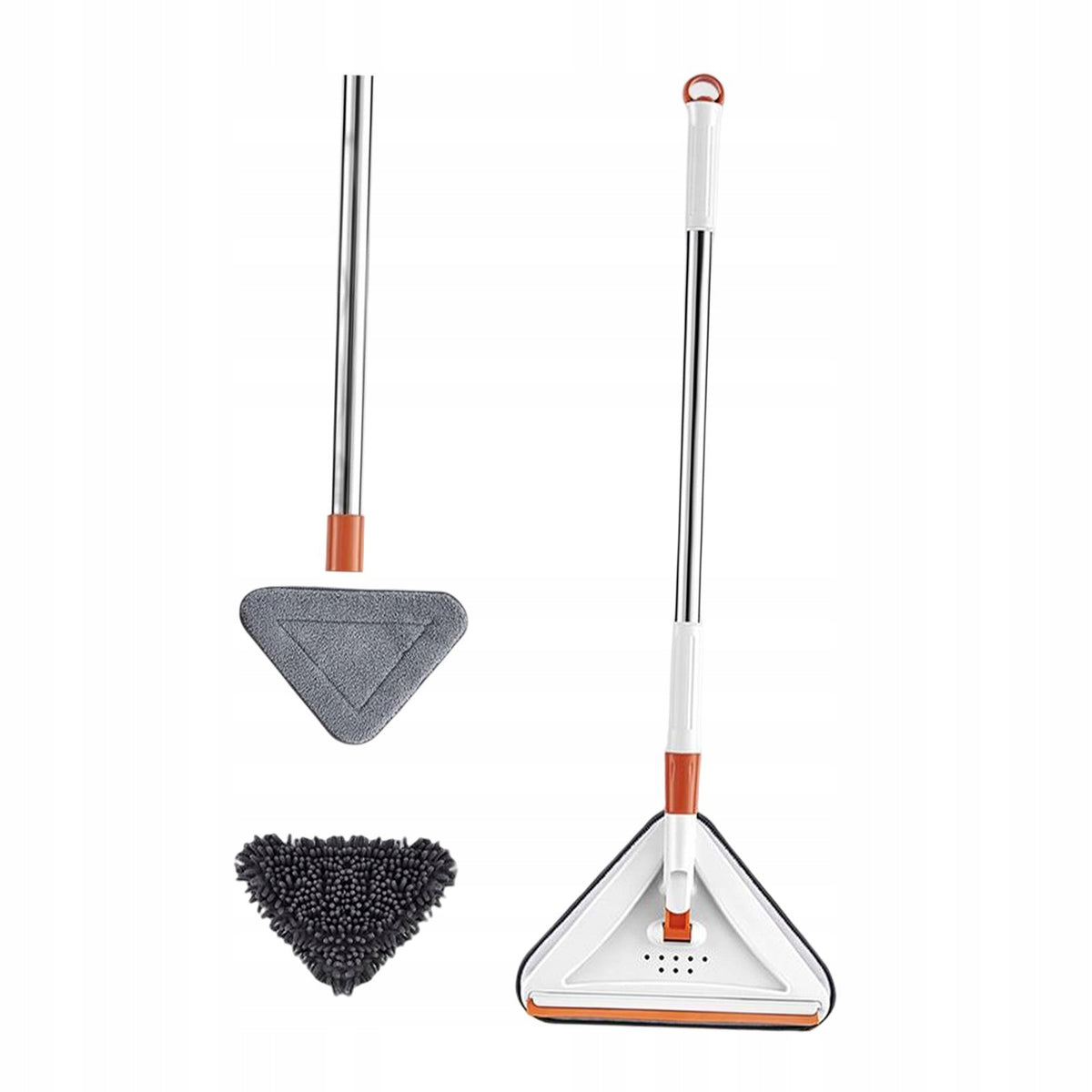 Extendable Mop Multi Purpose Adjustable 360 Degree Rotation Wet Dry White Brand no brand