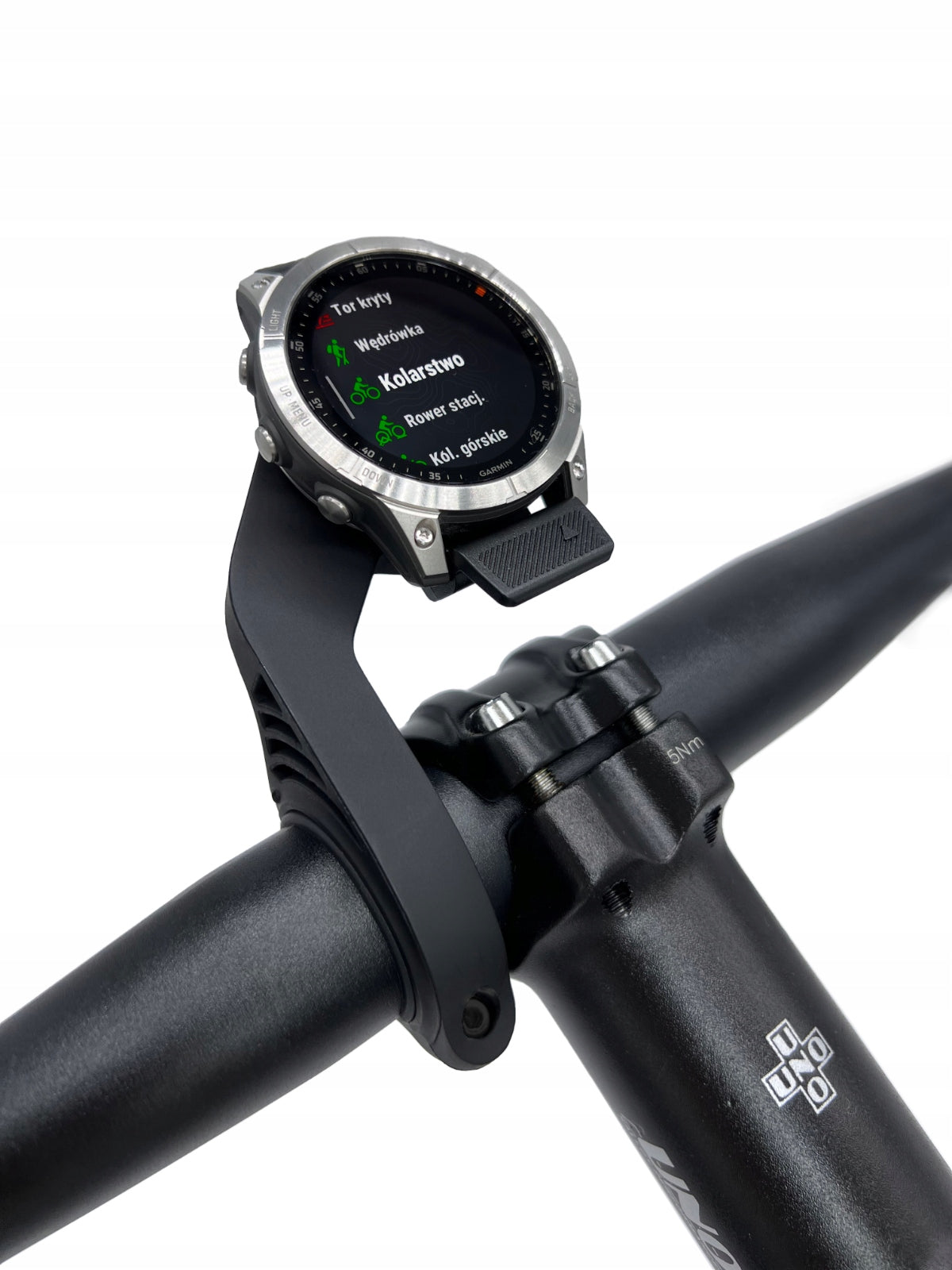 Extended bicycle holder for GARMIN Fenix 8 - 51mm 6X 7X Tactix Delta For meter