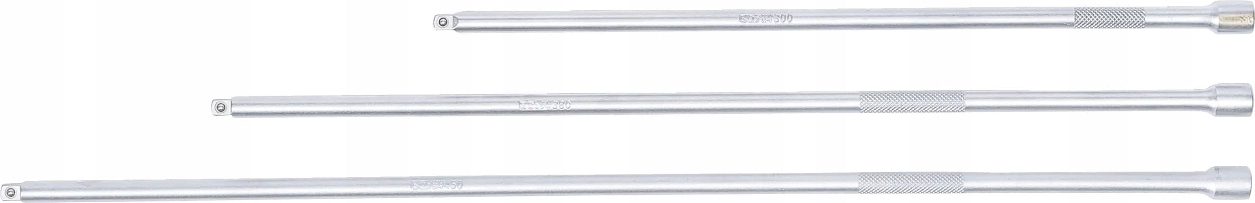 Extensions 1/4" 300 380 450 MM extra long set Cr-V BGS-Germany Packaging status original