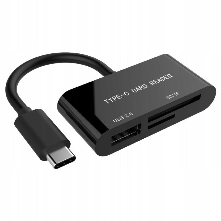 External MicroSD TF flash USB SD to USB-C memory card reader Manufacturer Gembird