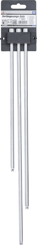 Extra Long Extension Kit 6,3 mm 1/4" 300/380/450 mm 3pcs BGS Product weight with unit packaging 0.6 kg