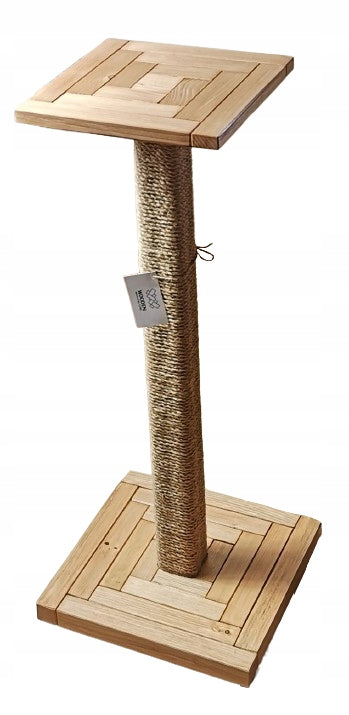 Extra large cat scratcher 90cm post high large shelf heavy wood