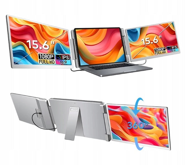 Extralink Smart Life S10 2-Screen 15,6'' FHD IPS Laptop Monitors