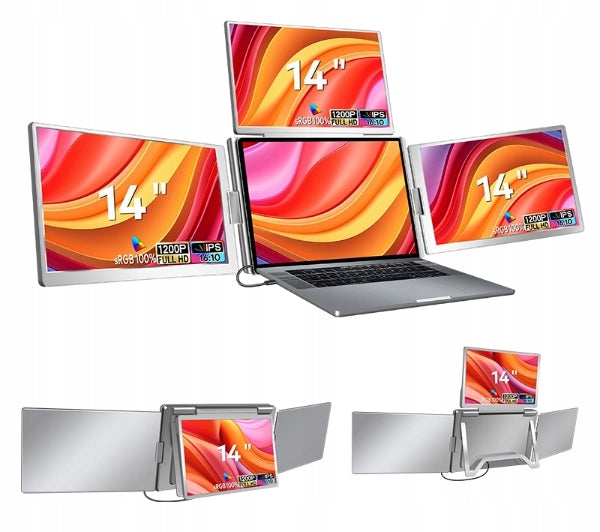 Extralink Smart Life S780 3-Screen 14'' FHD IPS 50Hz Laptop Monitors Brand Extralink