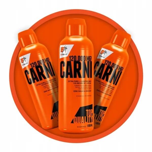 Extrifit Carni 120.000 mg - L-carnitine liquid 1000ml raspberry Packaging status original