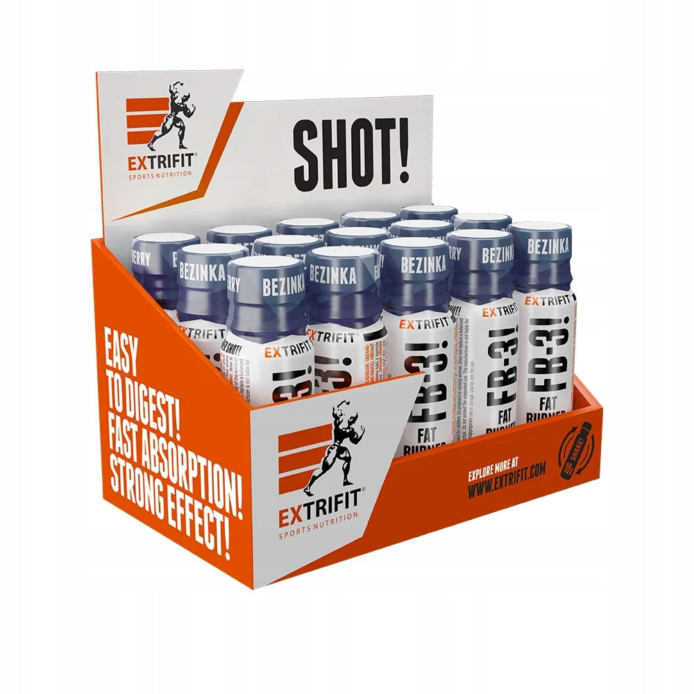 Extrifit FB-3! Fat Burner Shot 15 x 90 ml - bezinka