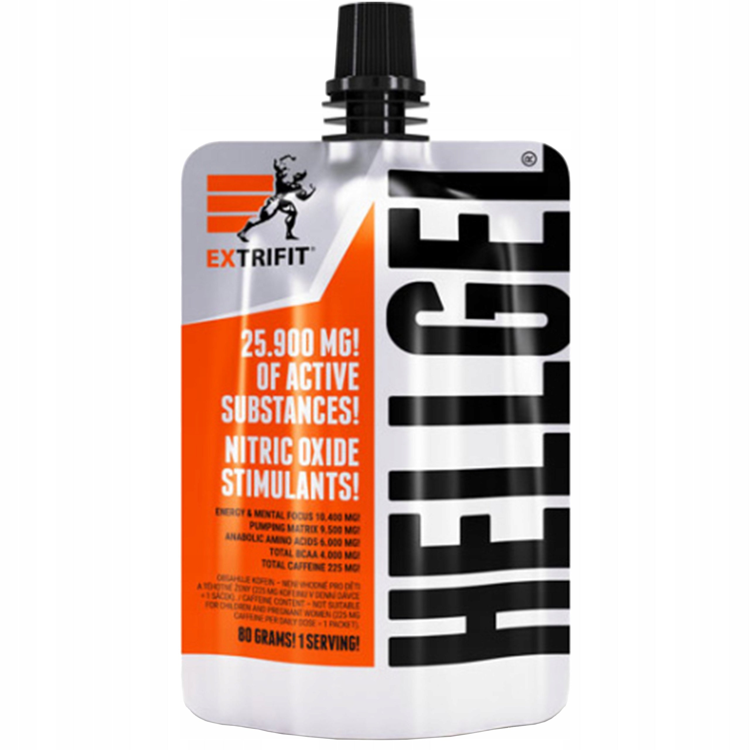 Extrifit HELL GEL 80g Pre-workout gel creatine BCAA glutamine pump