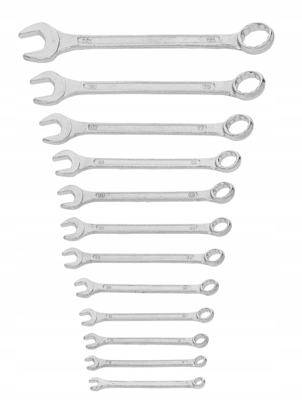 Eye-flat wrenches 12 el 6-22mm Mega 35012H