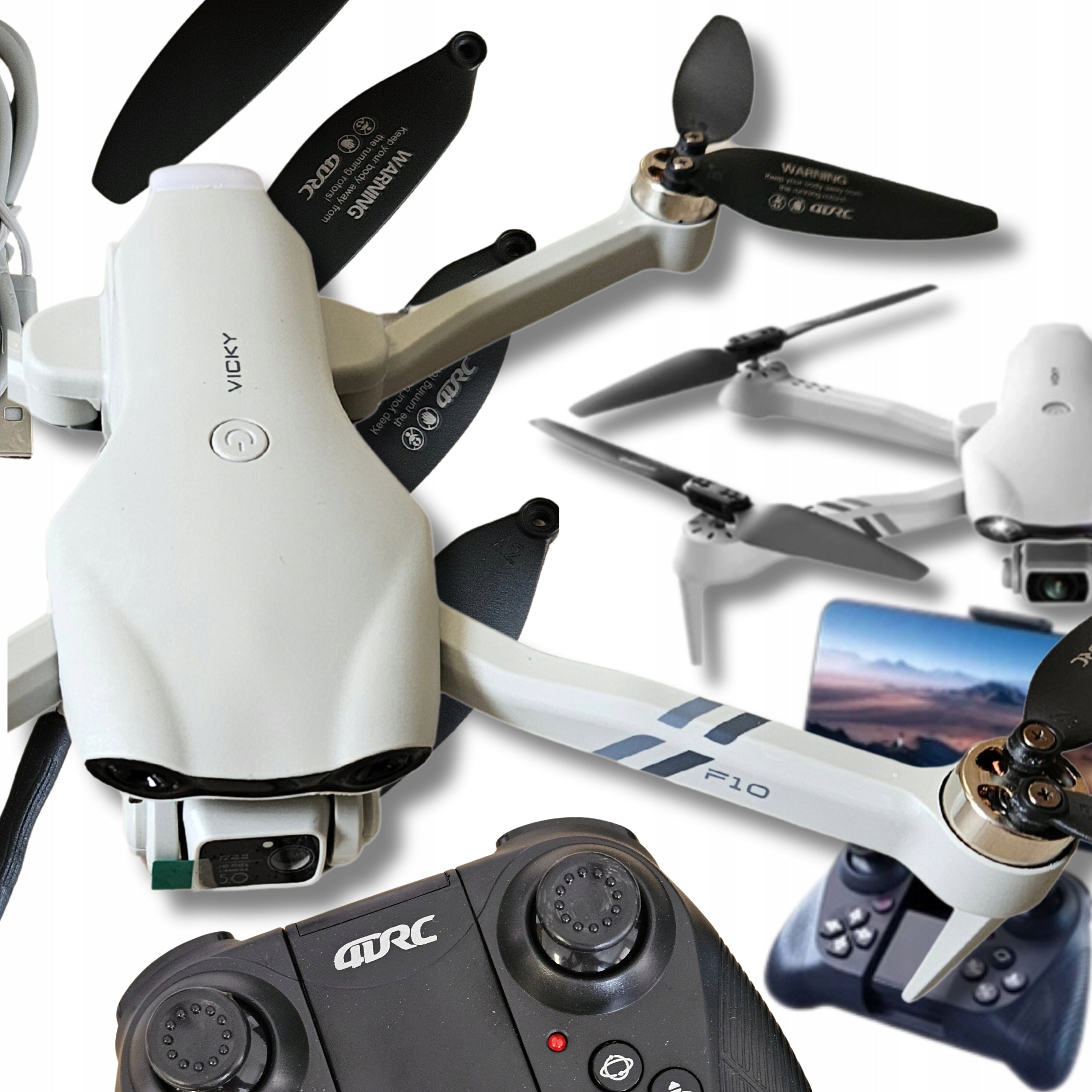 F10 PLUS drone | BRUSHLESS | 1 x BATTERY | 2500 m 1600 mAh