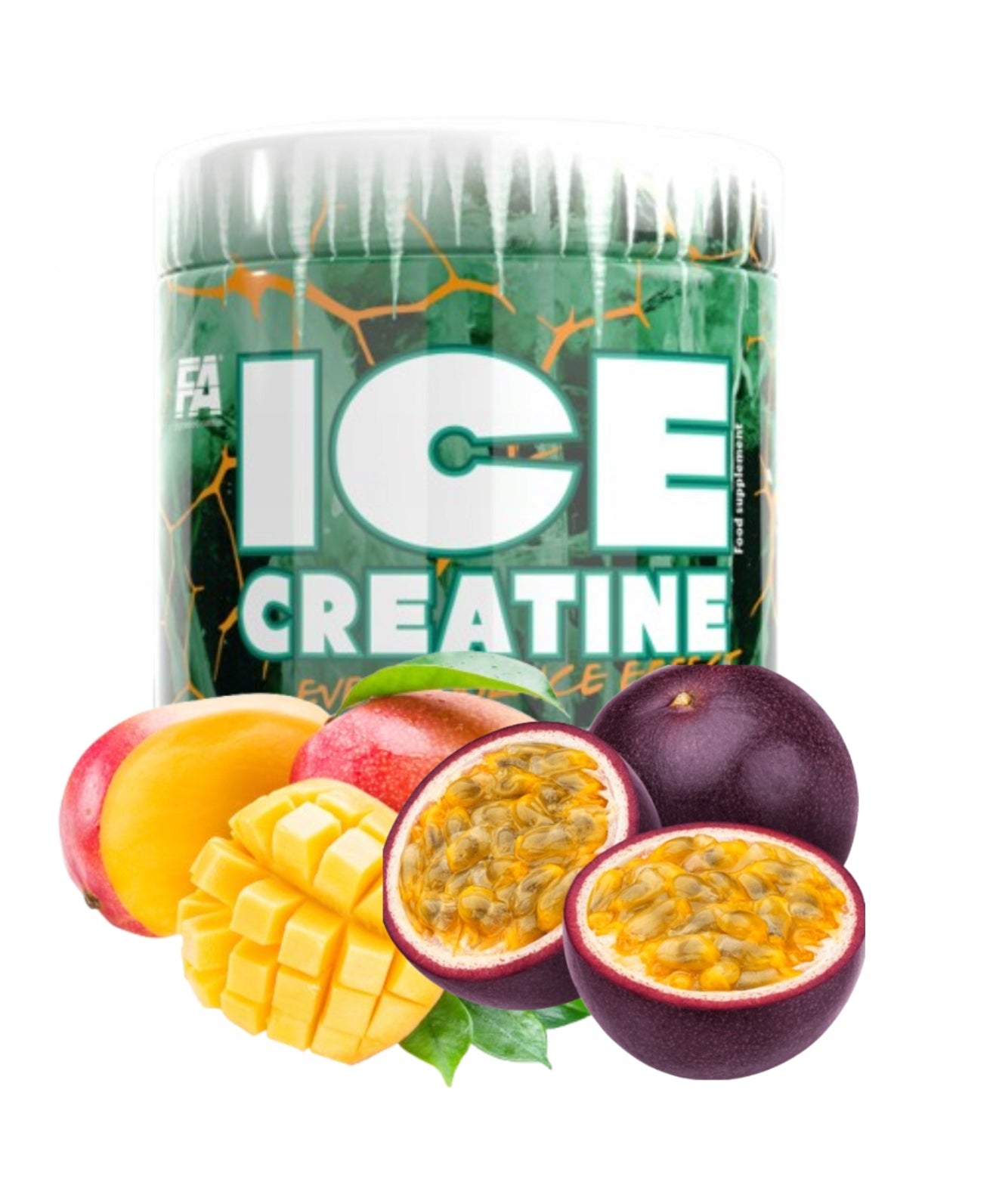 FA Ice Creatine 300 g Icy Mango Passion Fruit Creatine Muscle Monohydrate