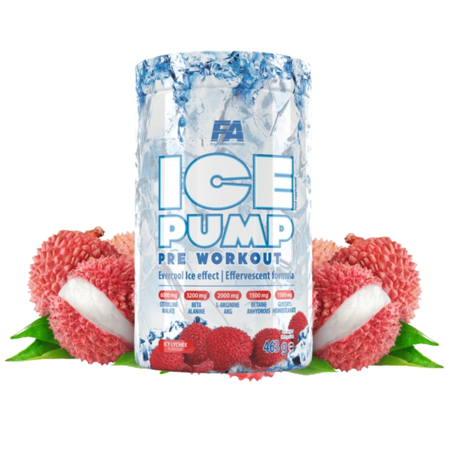 FA Ice Pump Pre Workout 463 g Icy Lychee Conditioner Before Workout