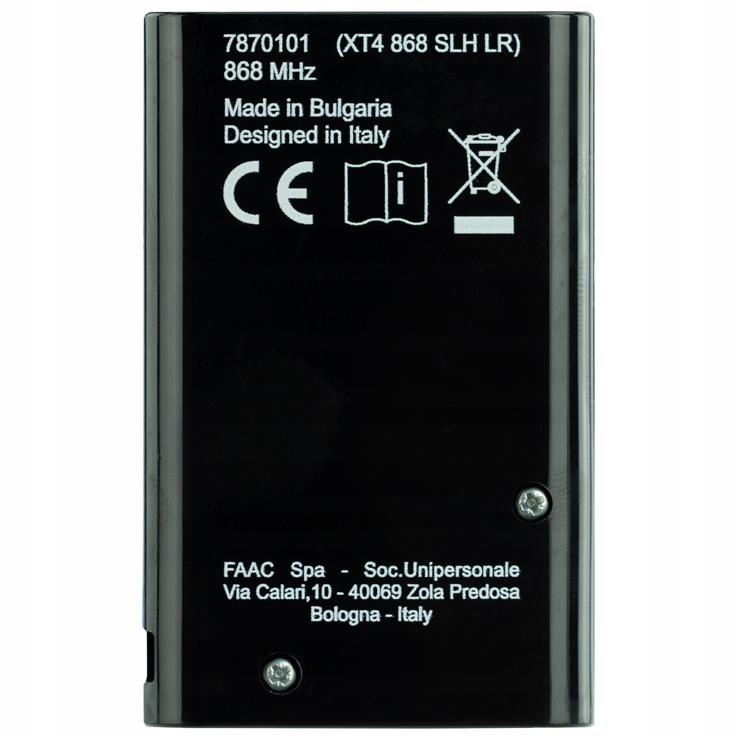 FAAC 4-channel remote control XT4 SLH 868 MHz black Brand Faac