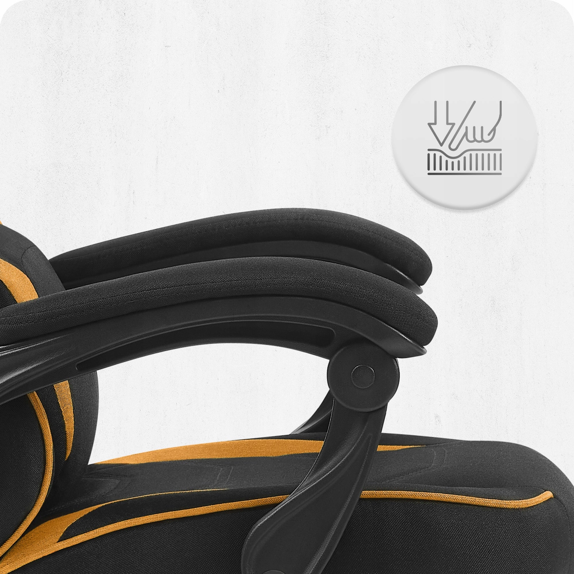 FABRIC GAMING CHAIR CABRO C502 ORANGE-BLACK FABRIC Furniture height 125 cm