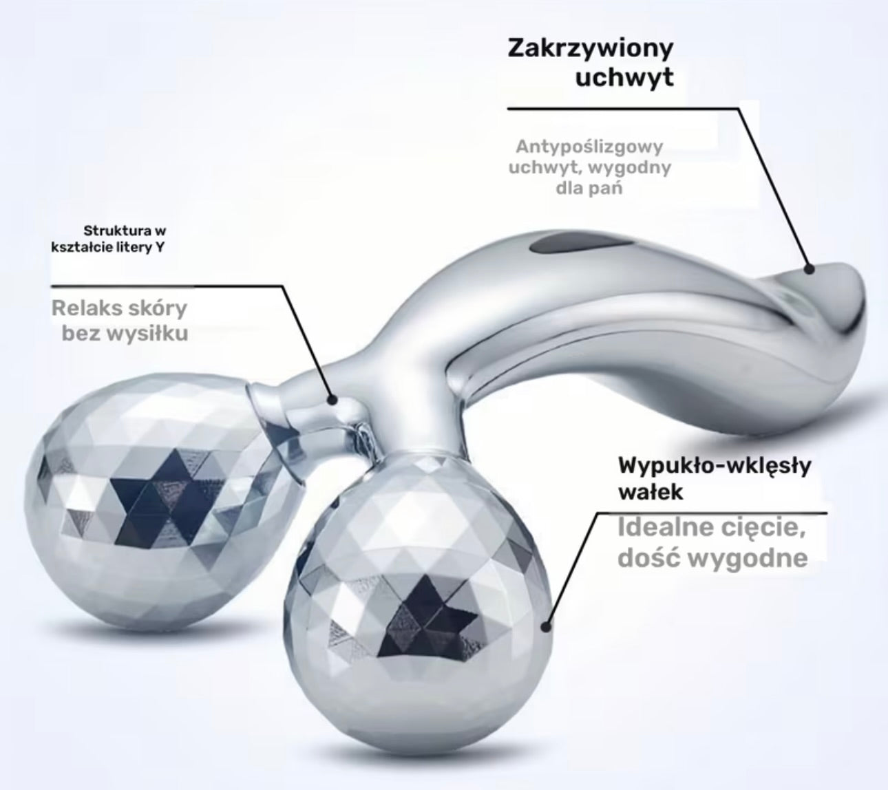 FACE AND BODY MASSAGER LARGE SILVER IDEAL FOR WRINKLES Manufacturer code 5908456424737