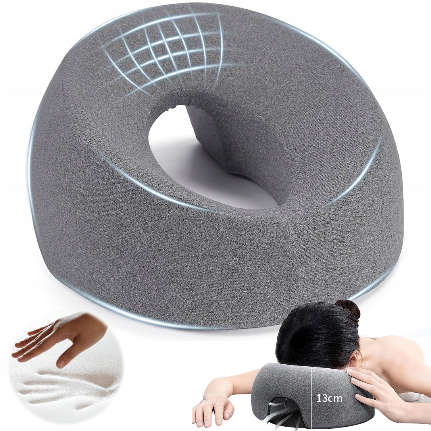 FACE CUSHION TABLE MEMORY FOAM FOR MASSAGE COMFORT RELAXATION HABYS