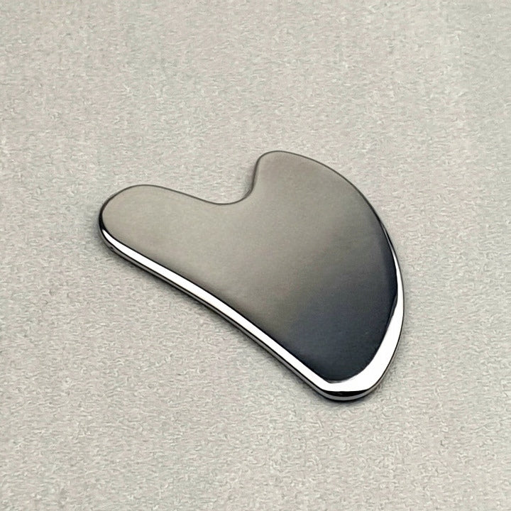 FACE MASSAGER GUA SHA MASSAGE PLATE METAL SURGICAL STEEL Brand Deni Carte