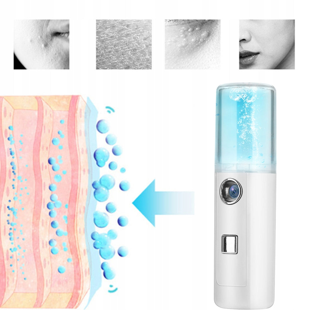 FACE MOISTURIZER NANO MIST SPRAYER MINI SPRAY FRESHENER 30ML Dominant color white