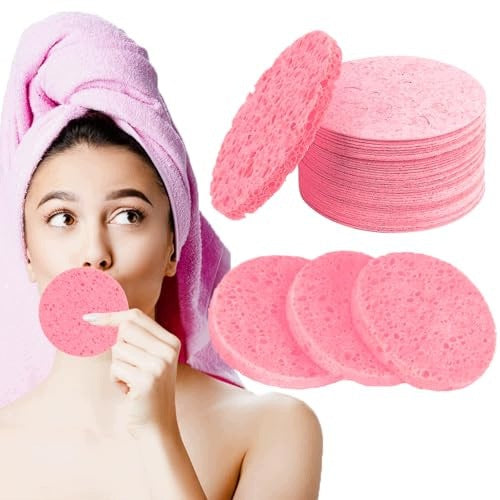 FACE SPONGES NATURAL CELLULOSE SET OF 30 PCS FOR WOMEN HOME Brand no brand