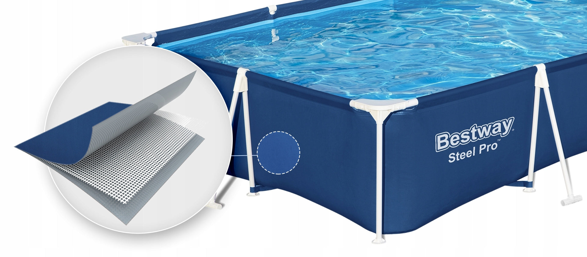 FAMILY GARDEN FRAME POOL FOR GARDEN 300x201x66cm BESTWAY Brand Bestway