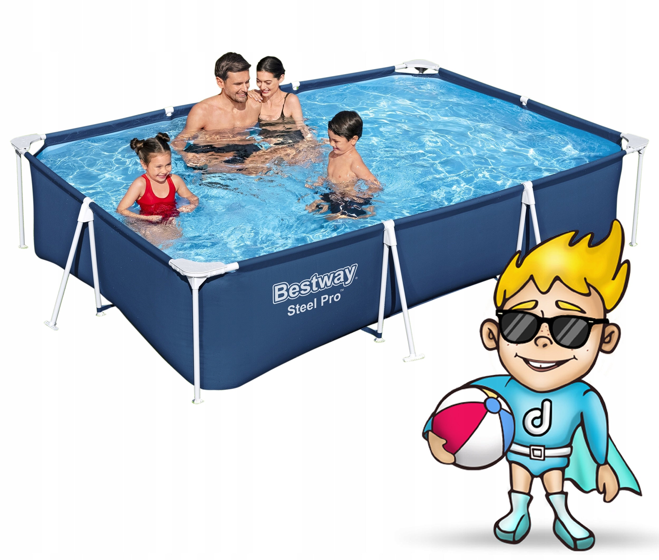 FAMILY GARDEN FRAME POOL FOR GARDEN 300x201x66cm BESTWAY EAN (GTIN) 6941607327999