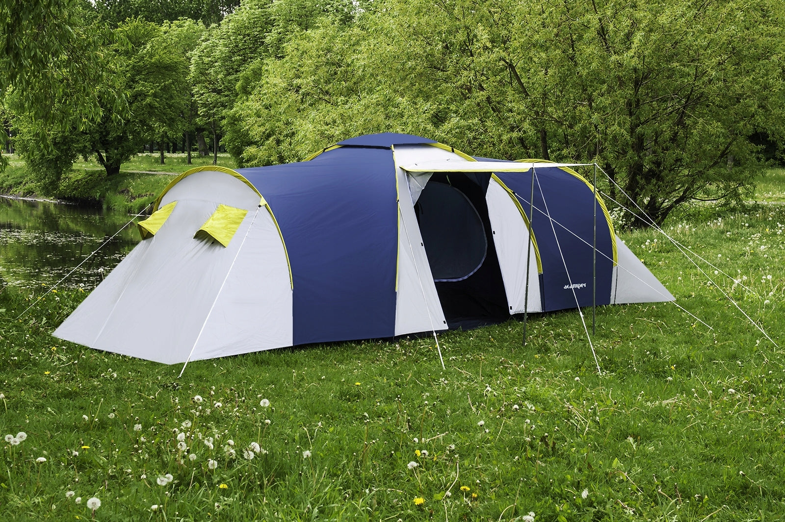 FAMILY HIKING TENT NADIR 6 PRO ACAMPER 3500mm CAMPING GLAMPING Color multicolor