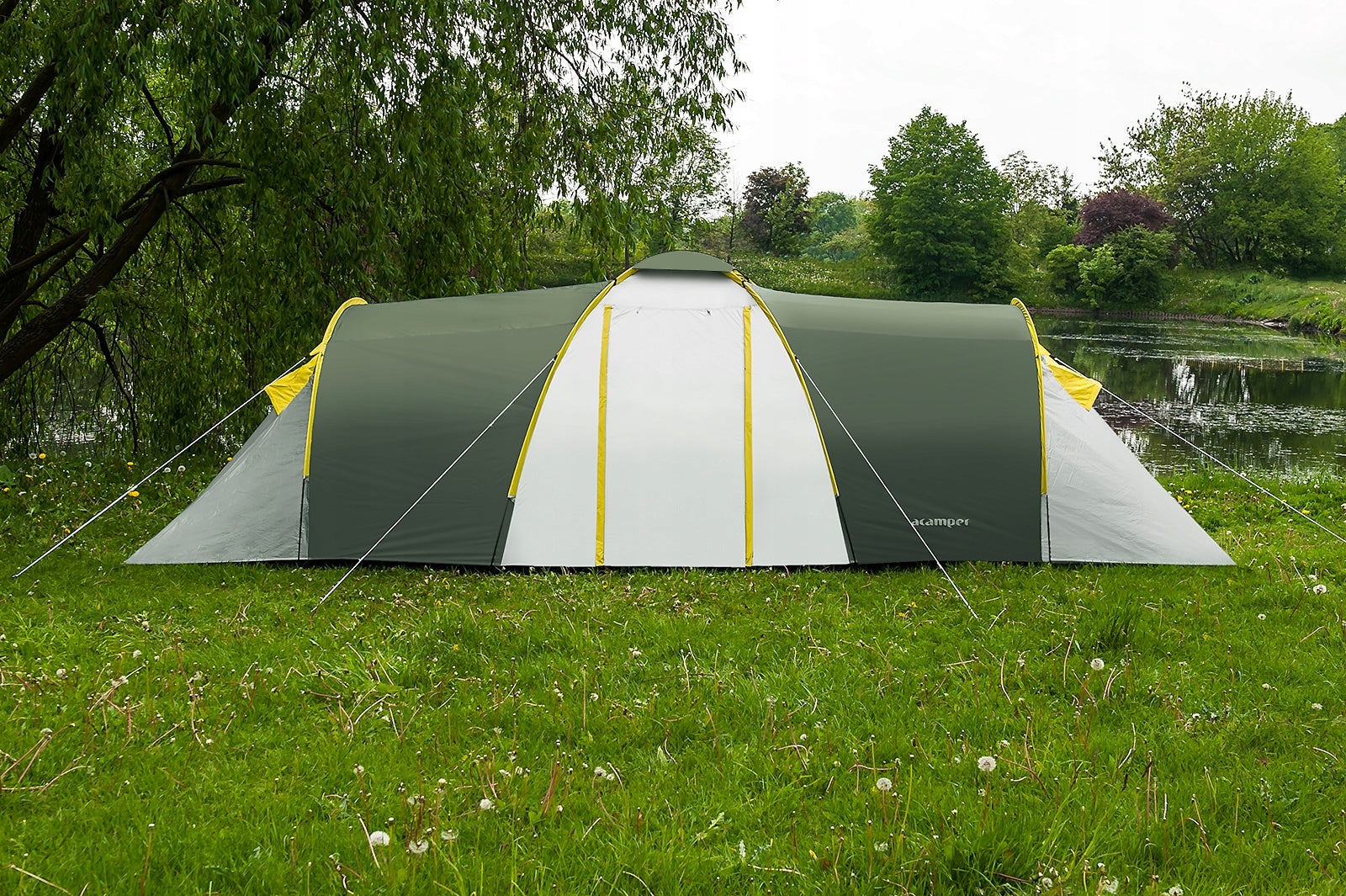 FAMILY HIKING TENT NADIR 8 PRO ACAMPER 3500mm CAMPING GLAMPING Kind travel
