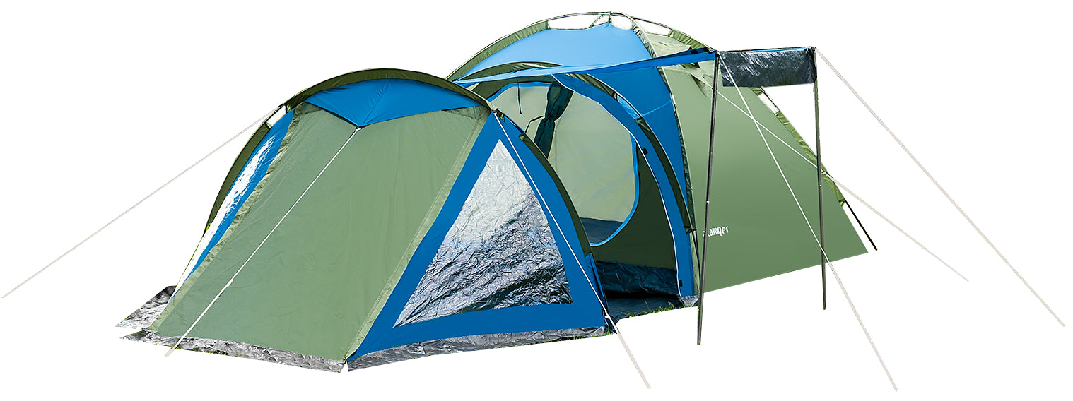 FAMILY HIKING TENT SOLITER 4 PRO ACAMPER 3500mm CAMPING GLAMPING Color multicolor