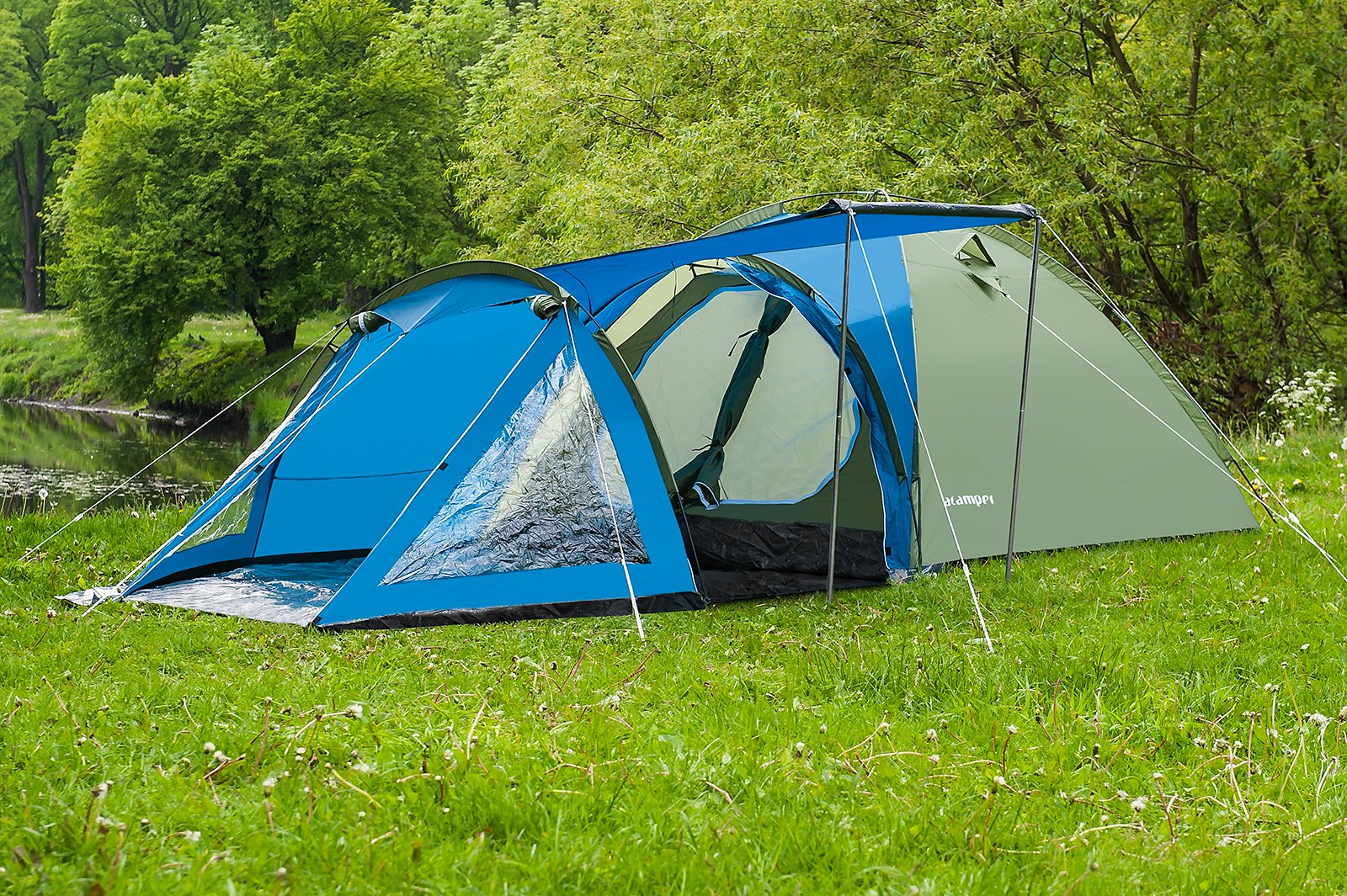 FAMILY HIKING TENT SOLITER 4 PRO ACAMPER 3500mm CAMPING GLAMPING Waterproofness 3500 mm