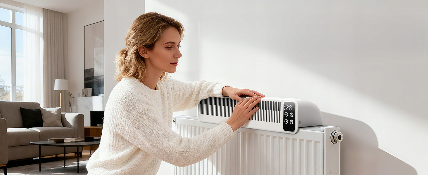 FAN BLOWING FOR HEATING RADIATOR AIR CIRCULATOR STRONG AIR SUPPLY Model Airflow Fan