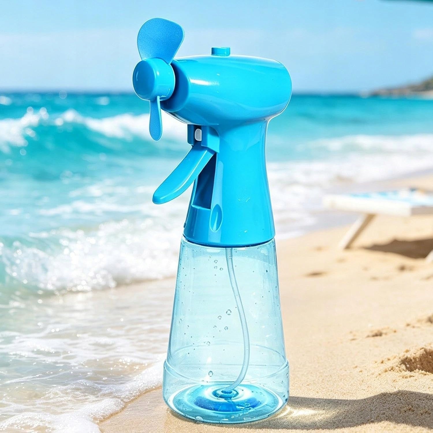 FAN BOTTLE SPRAY MIST SPRAY BLUE Packaging status original