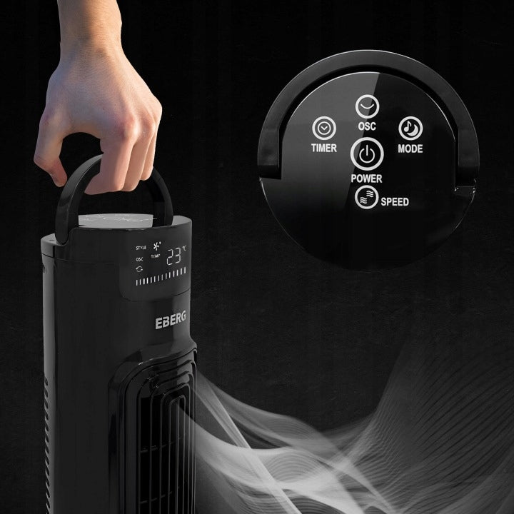 FAN COLUMN FAN STANDING QUIET FOR BEDROOM HOME FLOOR REMOTE CONTROL Power supply mains