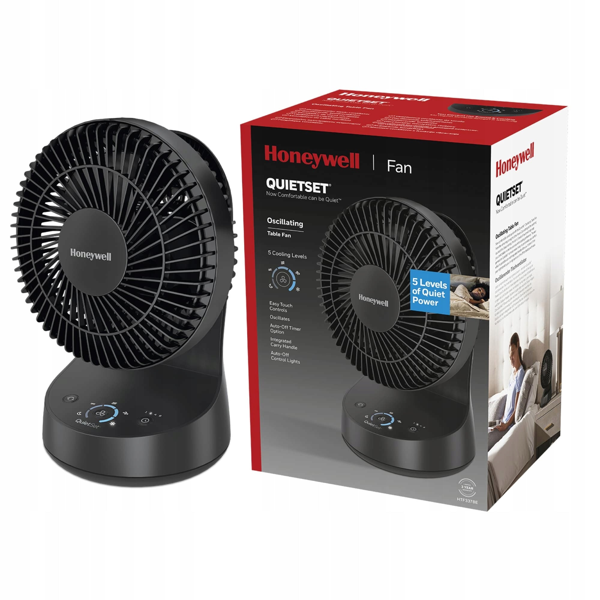 FAN DESK FAN HONEYWELL HTF337 5MODES QUIET OPERATION TIMER