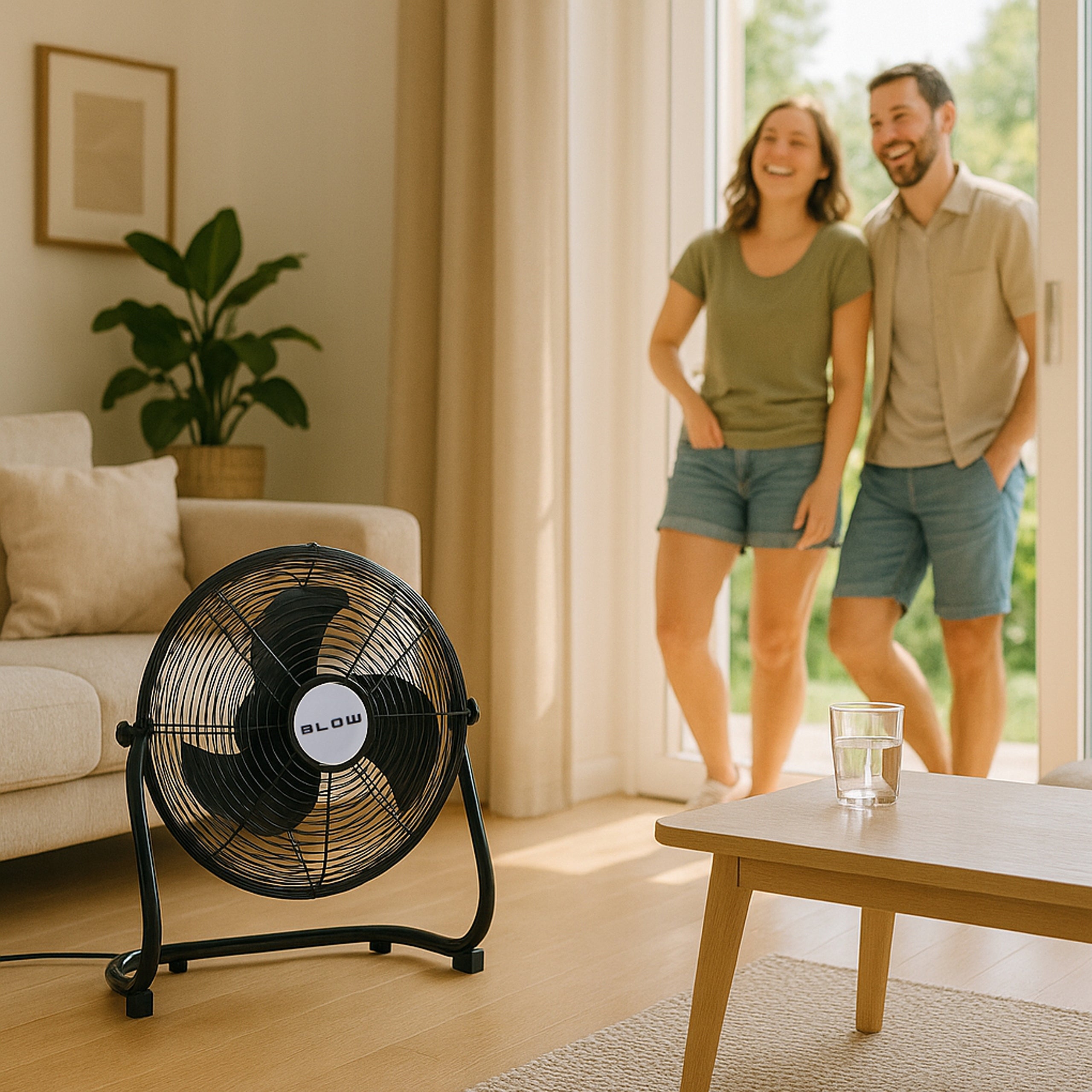 FAN FLOOR CIRCULATOR LARGE INDUSTRIAL HOME FAN 200W 45CM Model 44-027#