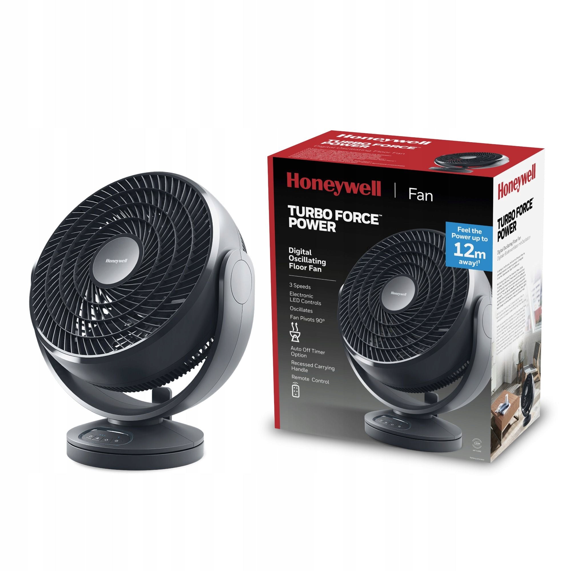 FAN FLOOR CIRCULATOR ROTARY HIGH COOLING POWER HF715 Fan type floor