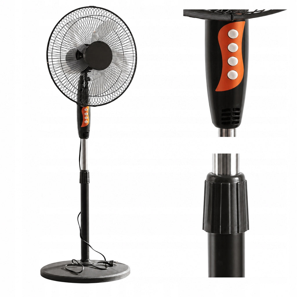 FAN FLOOR STANDING FAN QUIET STRONG ADJUSTABLE LARGE 50W 40cm