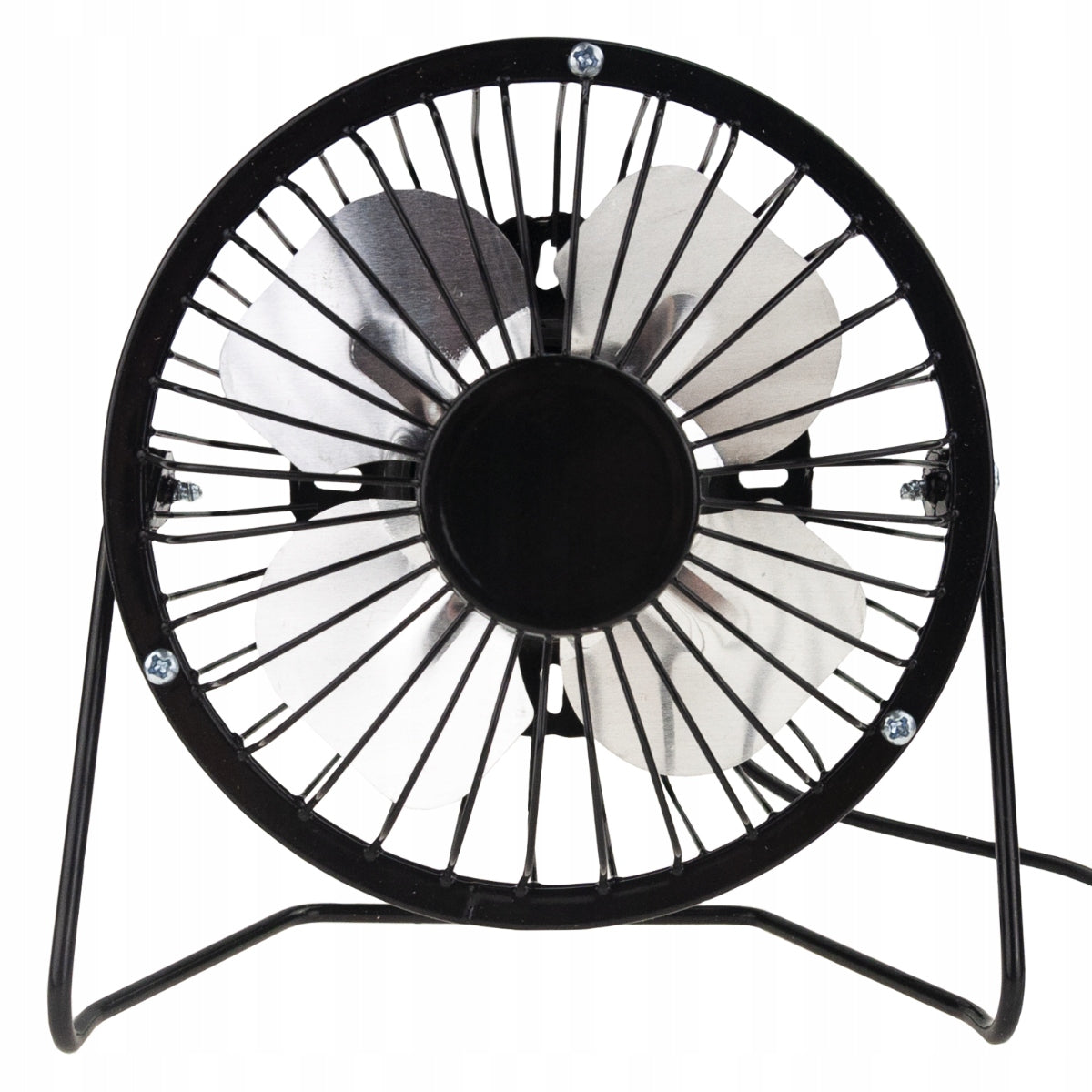 FAN FOR USB STANDING METAL OFFICE TABLE FAN BLACK Model WIATRAK WENTYLATOR USB STOJĄCY
