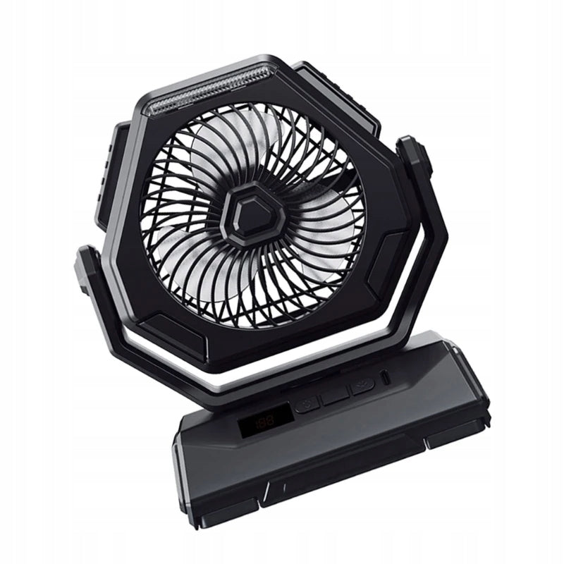 FAN PORTABLE CAMPING LED LANTERN FOR TENT TRAVEL Model RE-641