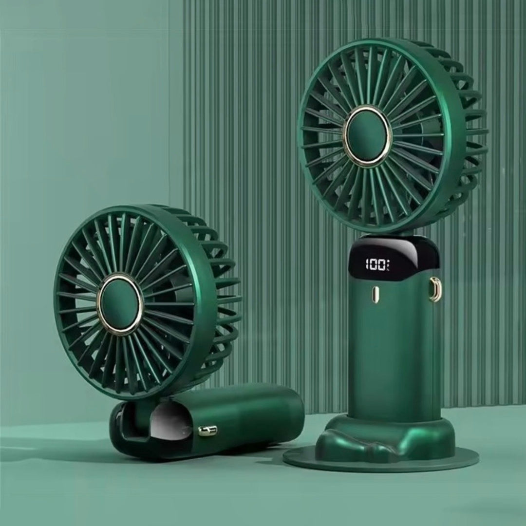 FAN PORTABLE FAN BATTERY 5 MODES LCD USB-C DESKTOP QUIET