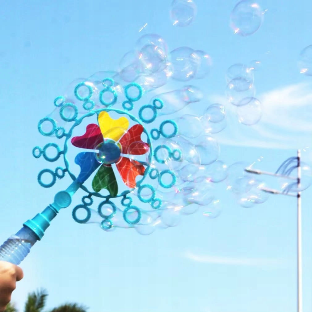 FAN SOAP BUBBLE MACHINE BUBBLE FAN + LIQUID Kid's age 3+ years