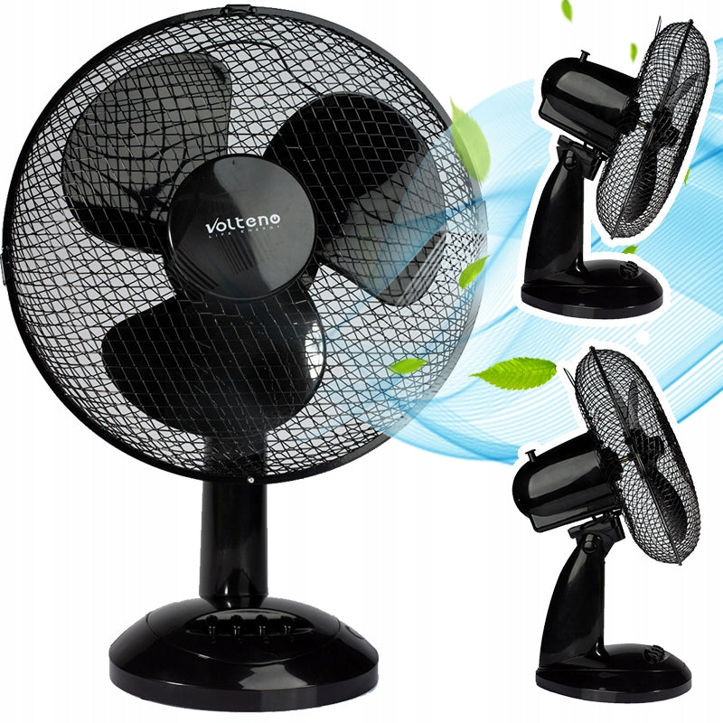 FAN TABLE FAN STANDING DESK OSCILLATION QUIET POWERFUL 30CM 30W Functions oscillation