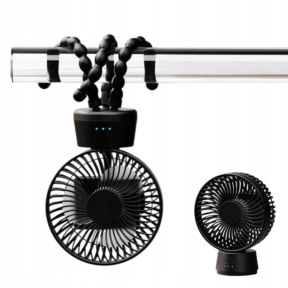FAN Windmill WINDMILL Flexible For TROLLEY MINI USB LED Light 5V Dominant color black