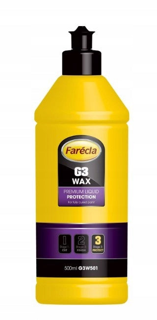 FARECLA G3 WAX PROTECTIVE WAX HIGH GLOSS 500ml PREMIU G3W501 78072700147