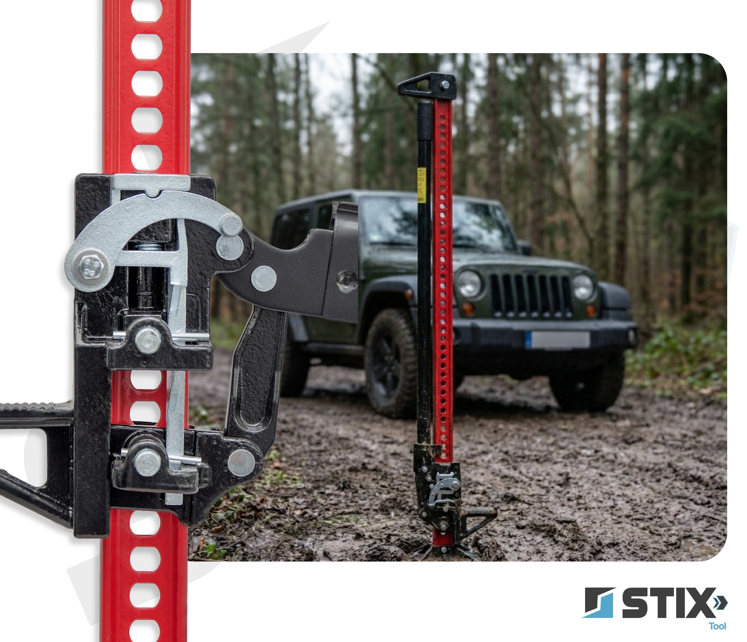 FARM LIFT JACK HI LIFT LIFTING CAPACITY 3T 60'' / 152,40CM OFF-ROAD STIX Maximum lifting height 1350 mm