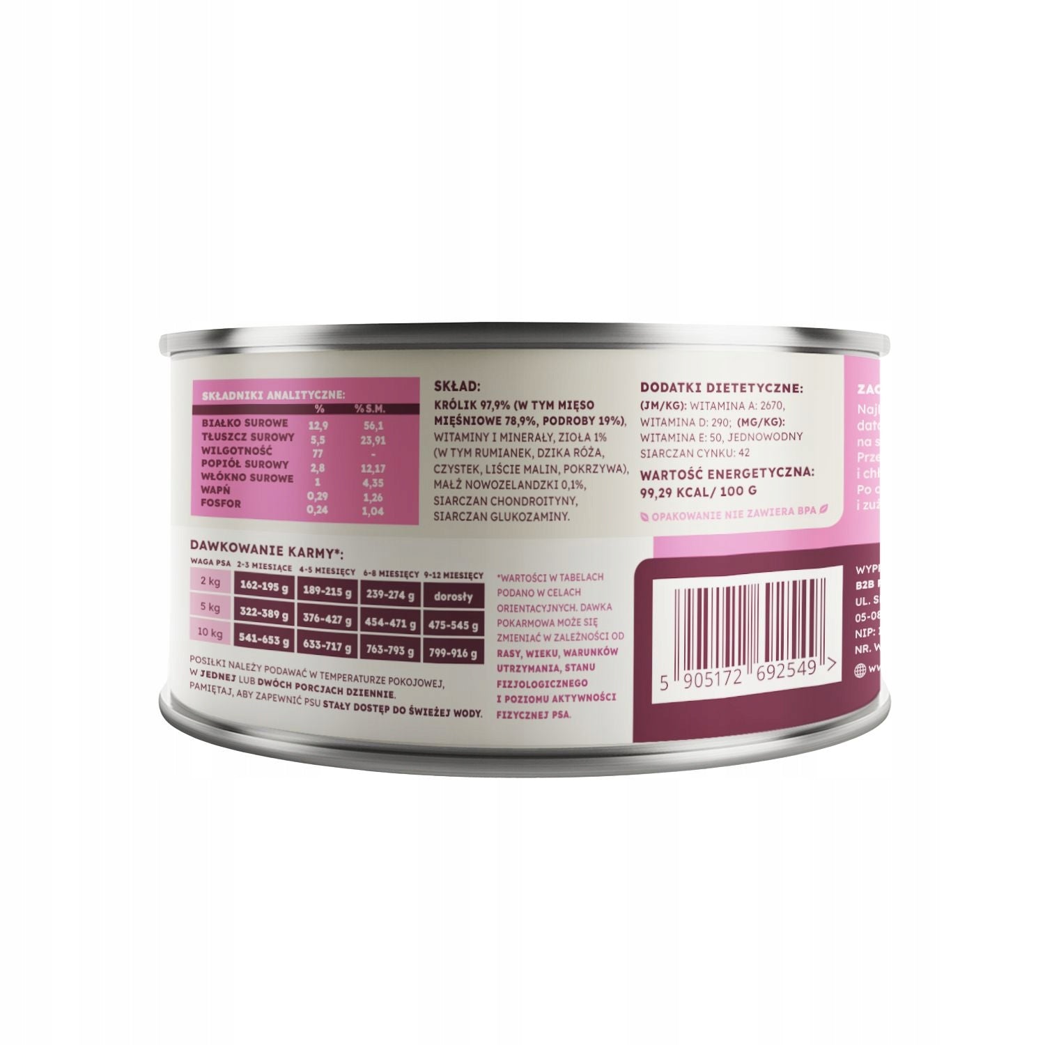 FARMA Select Rabbit 200g Wet food for Monoprotein puppies Packaging status original