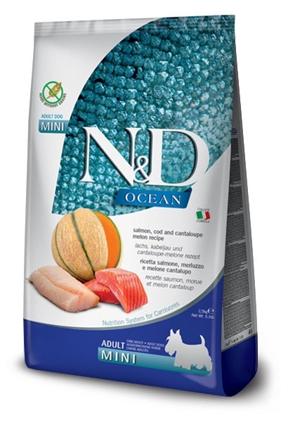 FARMINA ND GF OCEAN ADULT MINI SALMON COD 0.8KG