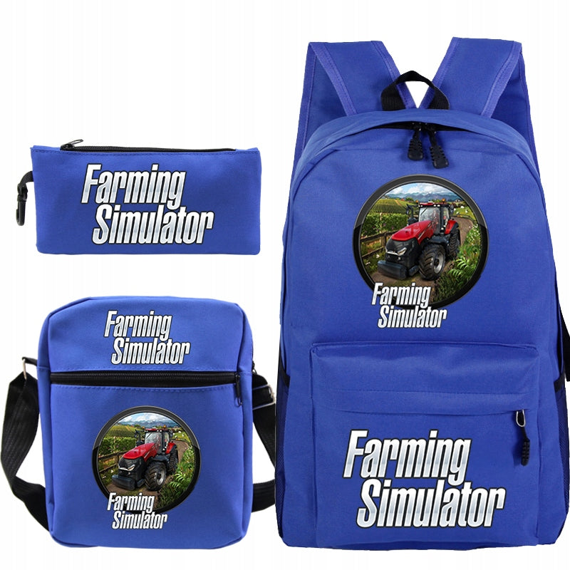 FARMING SIMULATOR SET BACKPACK BAG PENCIL CASE Brand no brand